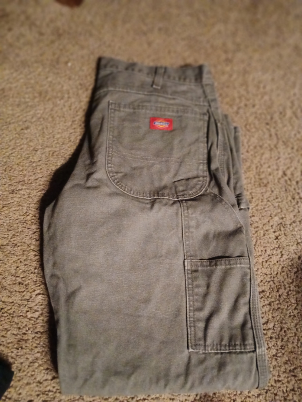 2 Pr SetDickiesMen’s Olive Carpenter Pants & PRSN Blues Carpenter Black Jeans